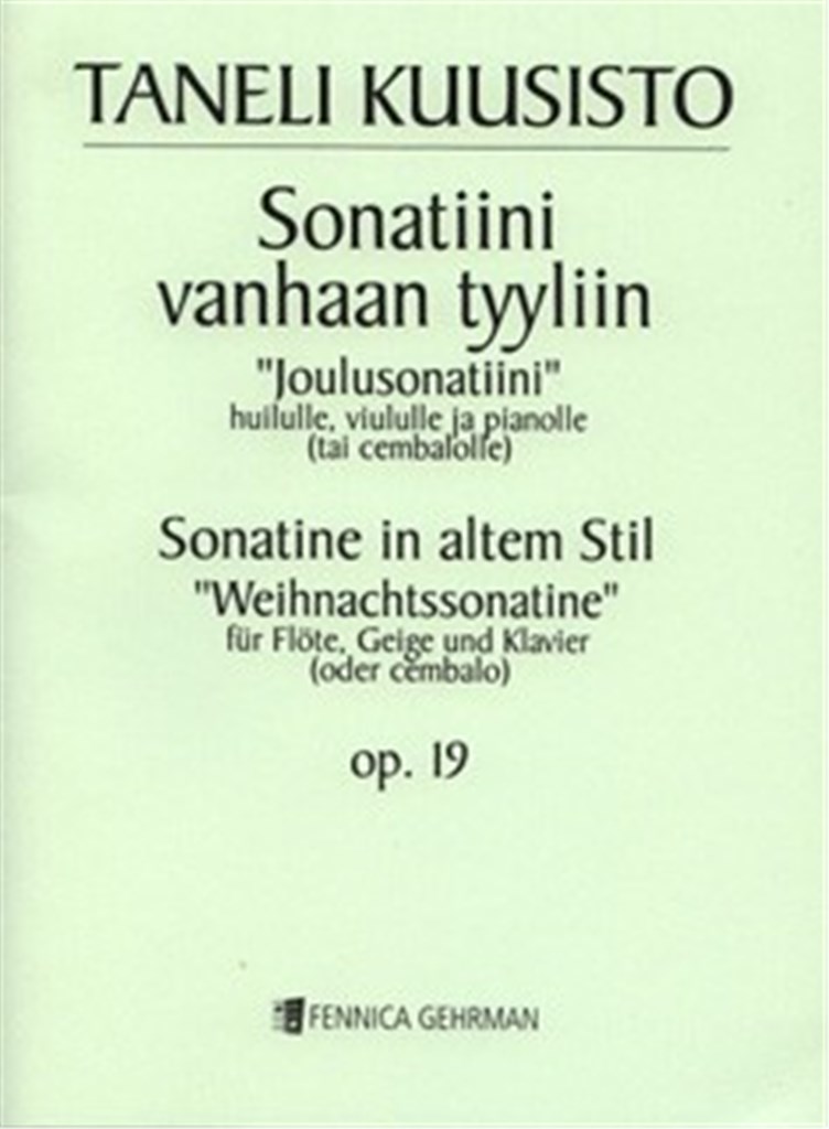 Sonatine in altem Stil Weihnachtssonatine op. 19
