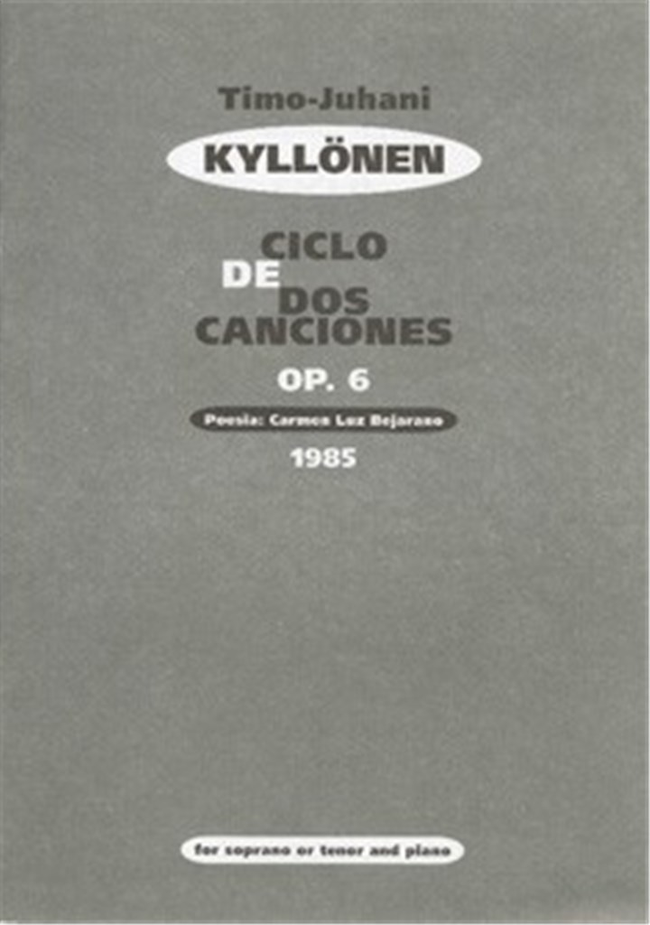 Ciclo de dos Canciónes op. 6