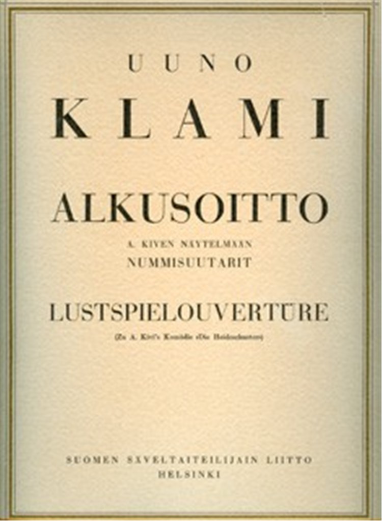 Nummisuutarit-alkusoitto
