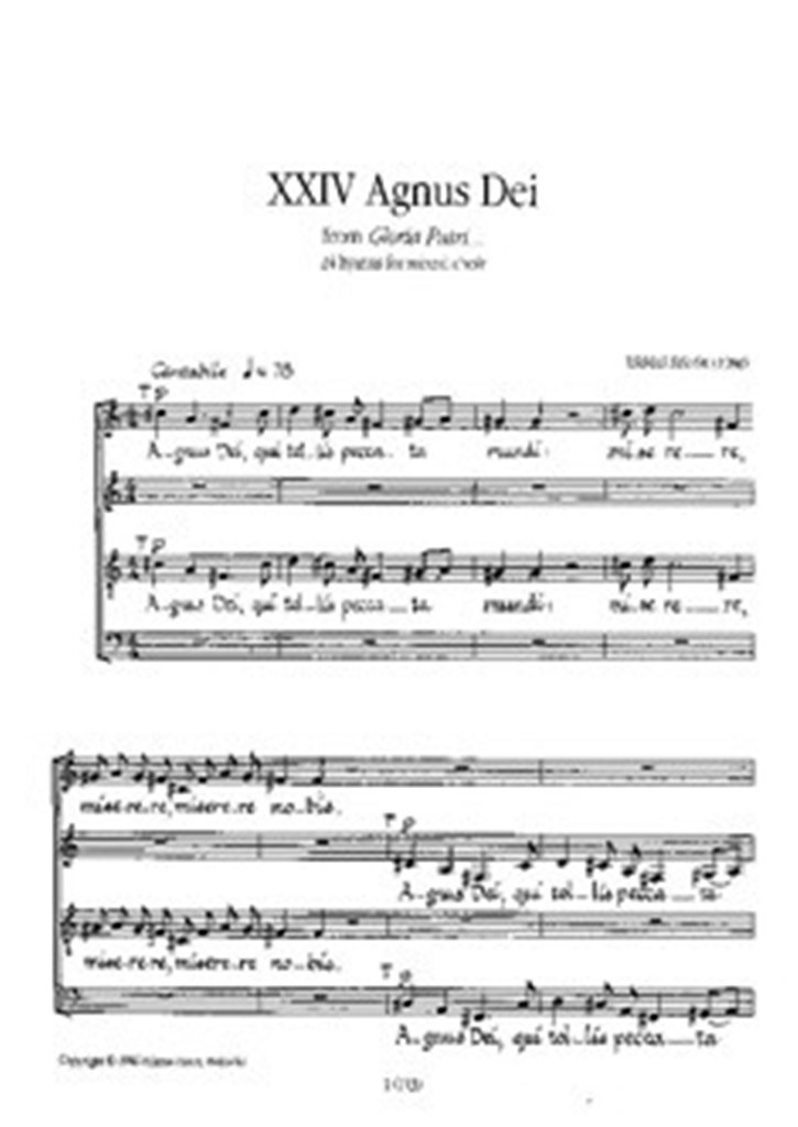 Gloria patri Nr. 24 op. 17