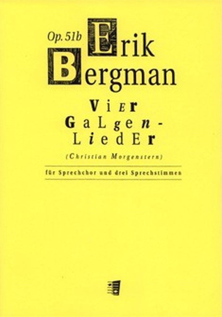 Vier Galgenlieder op. 51b