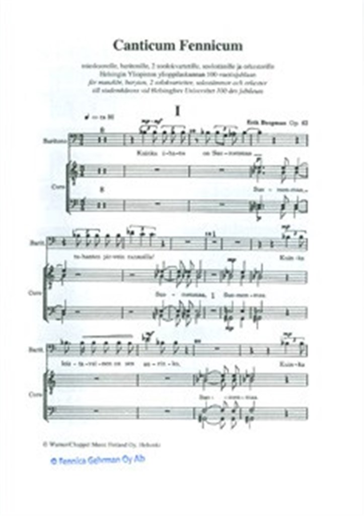 Canticum fennicum (Ch18) op. 62