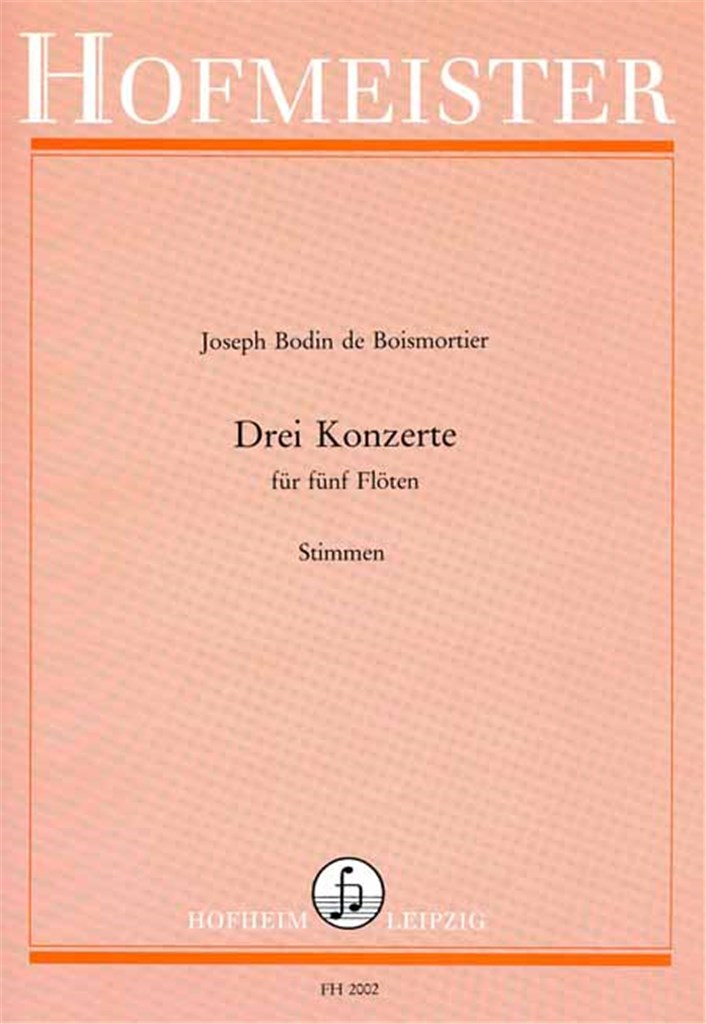 Konzerte op. 15 f Konzerte I-III, Stimmensatz