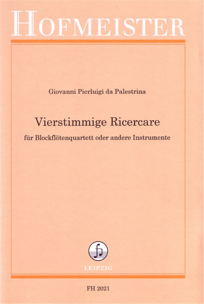 8 Vierstimmige Ricercare