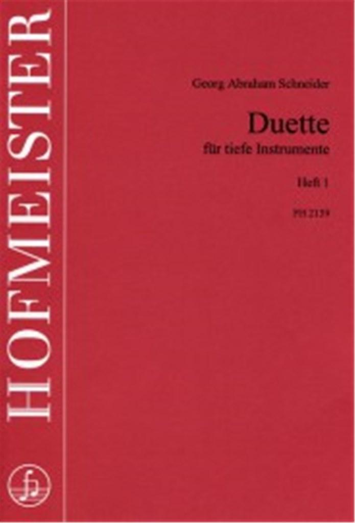 Duette für tiefe Instrumente, Heft 1