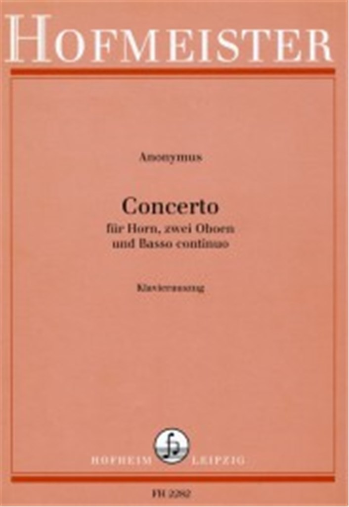 Concerto für Horn, 2 Oboen, B. c.