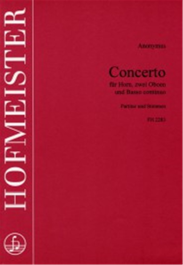Concerto für Horn, 2 Oboen, B. c.