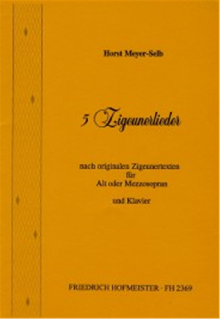 5 Zigeunerlieder (Alt od. MezzoSopranoo)