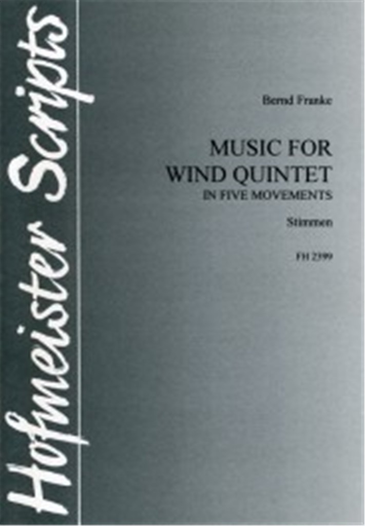 Music for wind Quintet in five movements / Stimmen