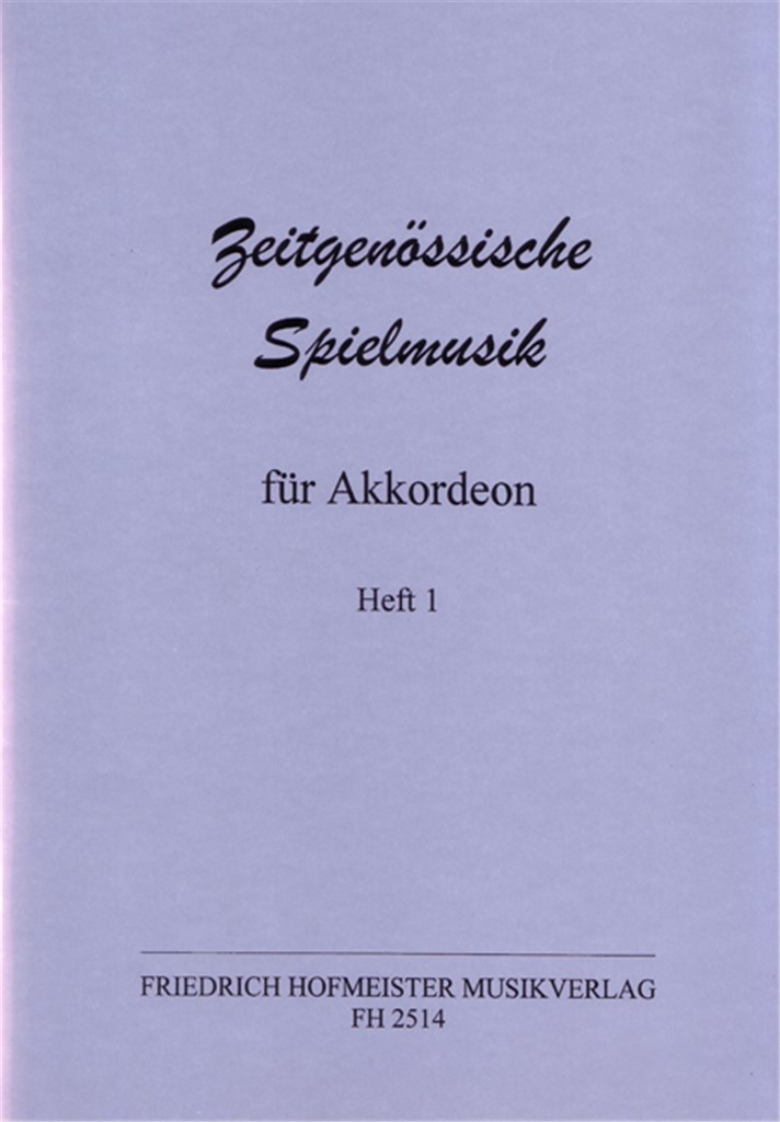Zeitgenössische Spielmusik, Heft 1