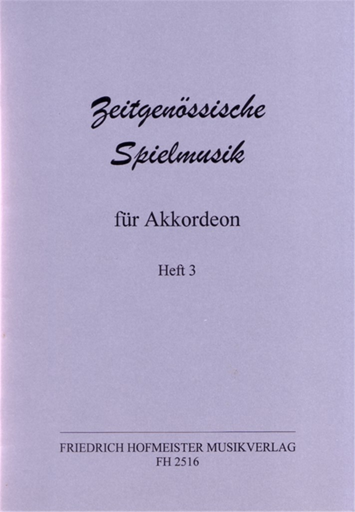 Zeitgenössische Spielmusik, Heft 3
