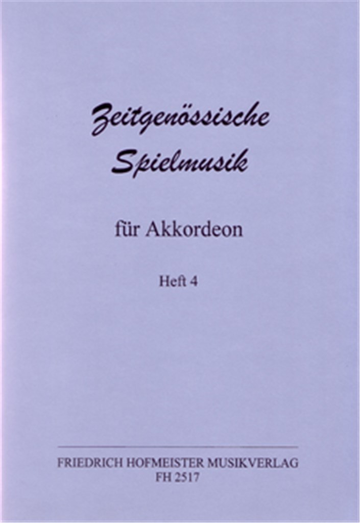 Zeitgenössische Spielmusik, Heft 4
