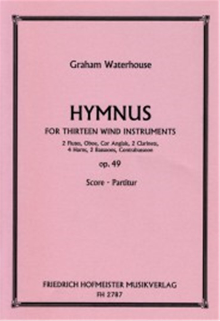 Hymnus for thirteen wind instruments, op. 49