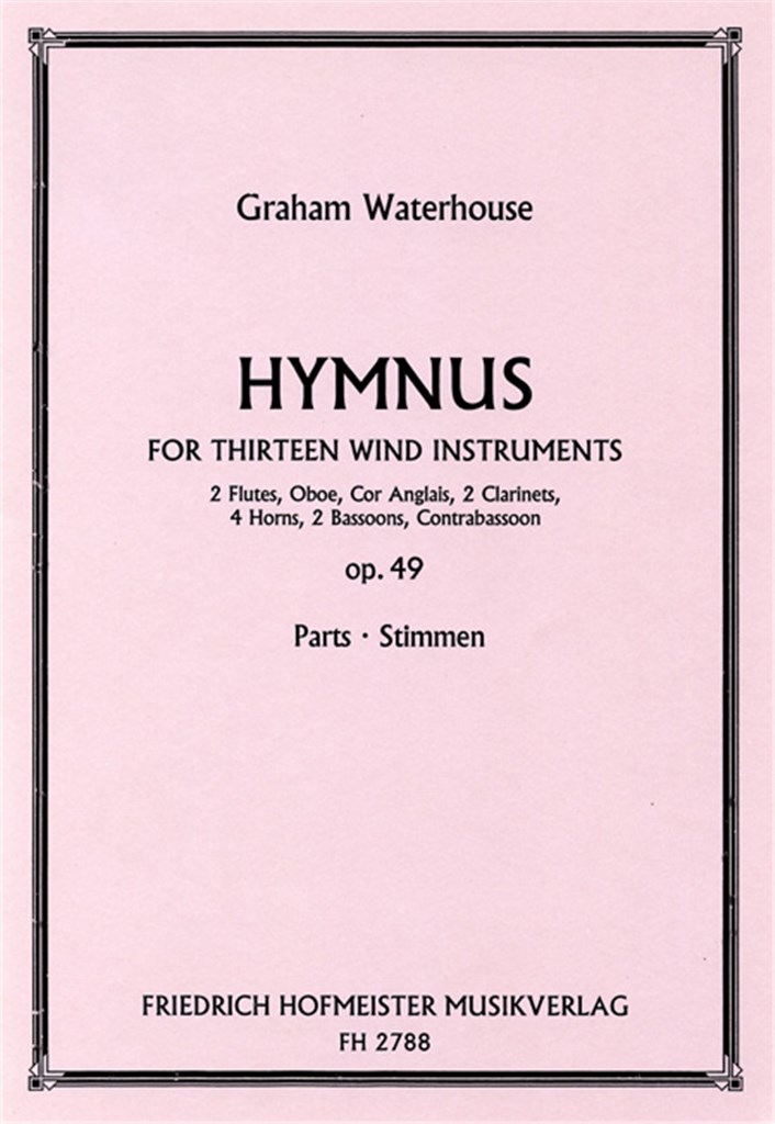 Hymnus for thirteen wind instruments, op. 49