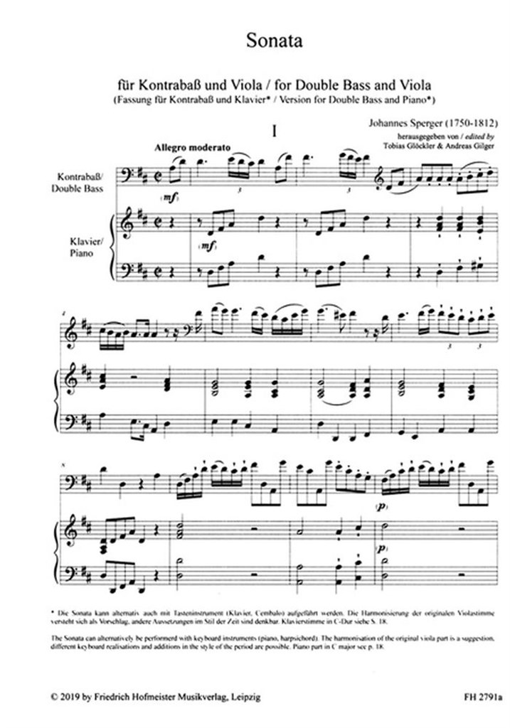 Sonata für Kontrabass und Viola