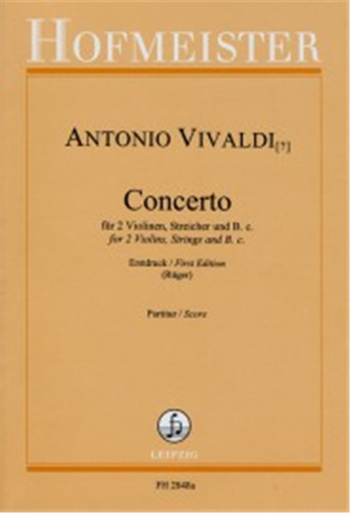 Concerto für 2 Violinen, Streicher und B.C.