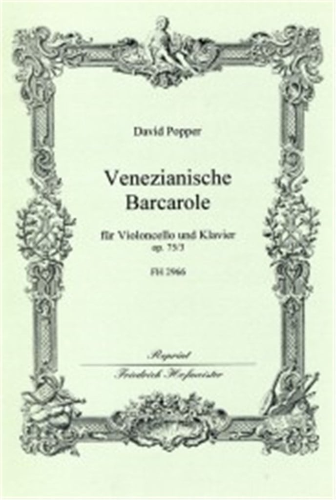 Venezianische Barcarole A-Dur, op. 75/3