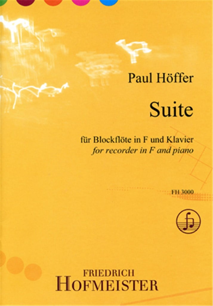 Suite für Blockflöte in F und Klavier