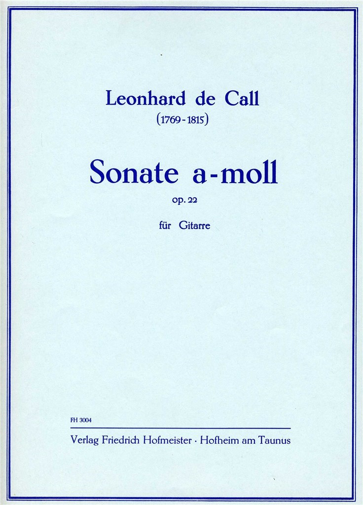 Sonate a-Moll, op. 22