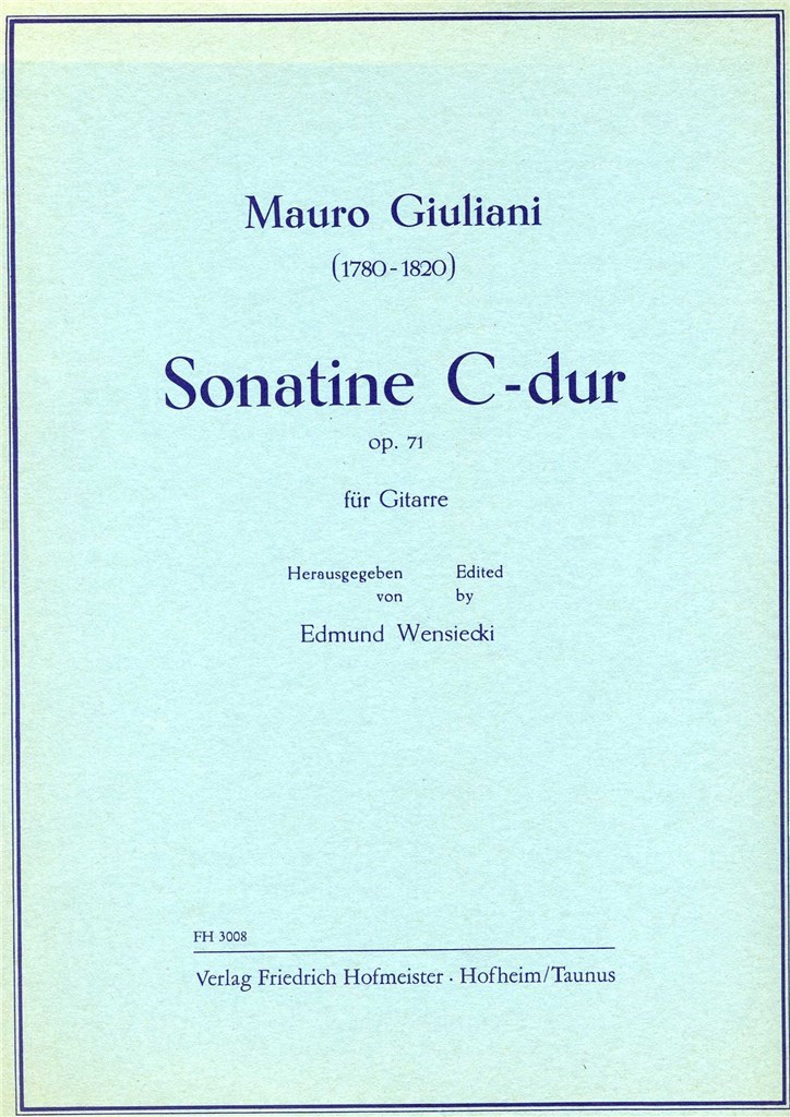 Sonatine C-Dur, op. 71