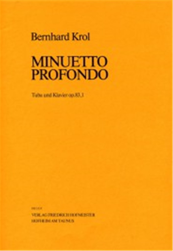 Minuetto profondo, op. 83/1