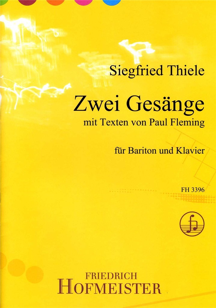 Zwei Gesänge mit Texten von Paul Fleming