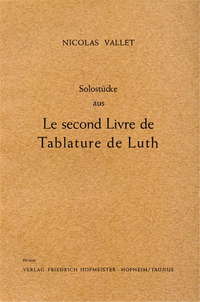 Solostücke aus Le second Livre de Tablature
