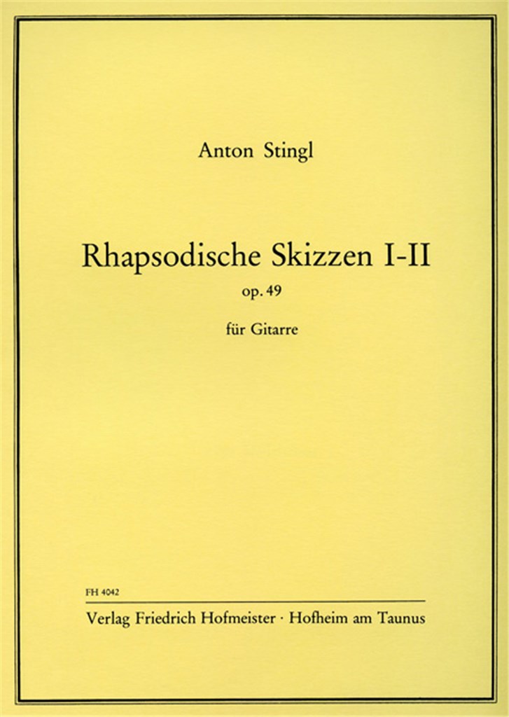 Rhapsodische Skizzen I - II , op. 49