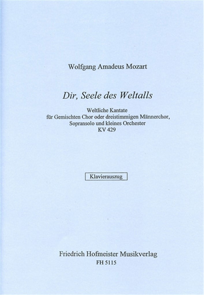 Dir, Seele des Weltalls