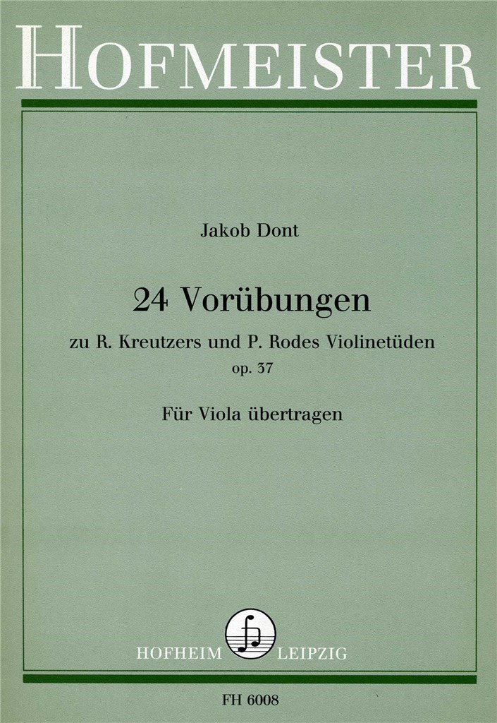 24 Vorübungen für Violine, op. 37