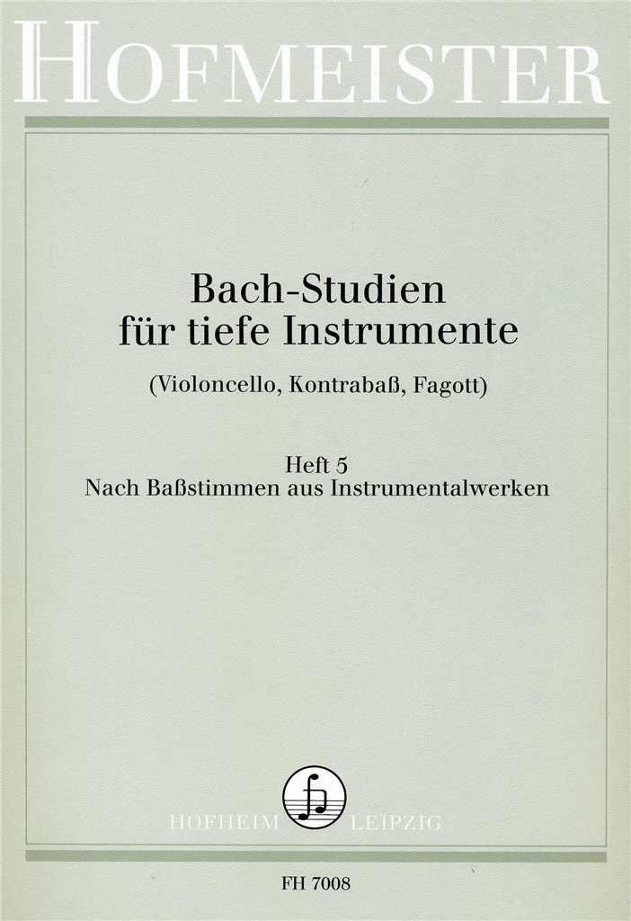 Bach-Studien für tiefe Instrumente