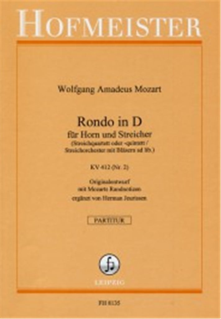 Rondo in D für Horen und Streicher KV 412