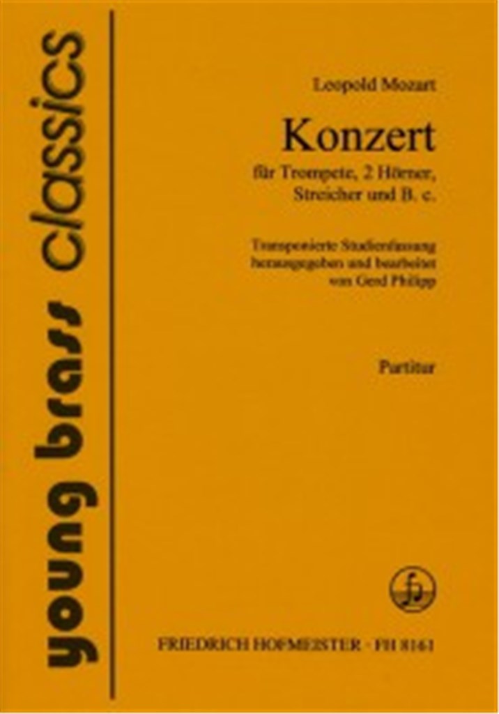 Konzert für Trompete, 2 Hörner, Streicher und B.C.
