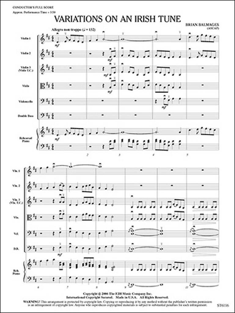 Variations on an Irish Tune