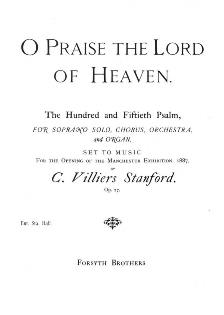 O Praise the Lord of Heaven