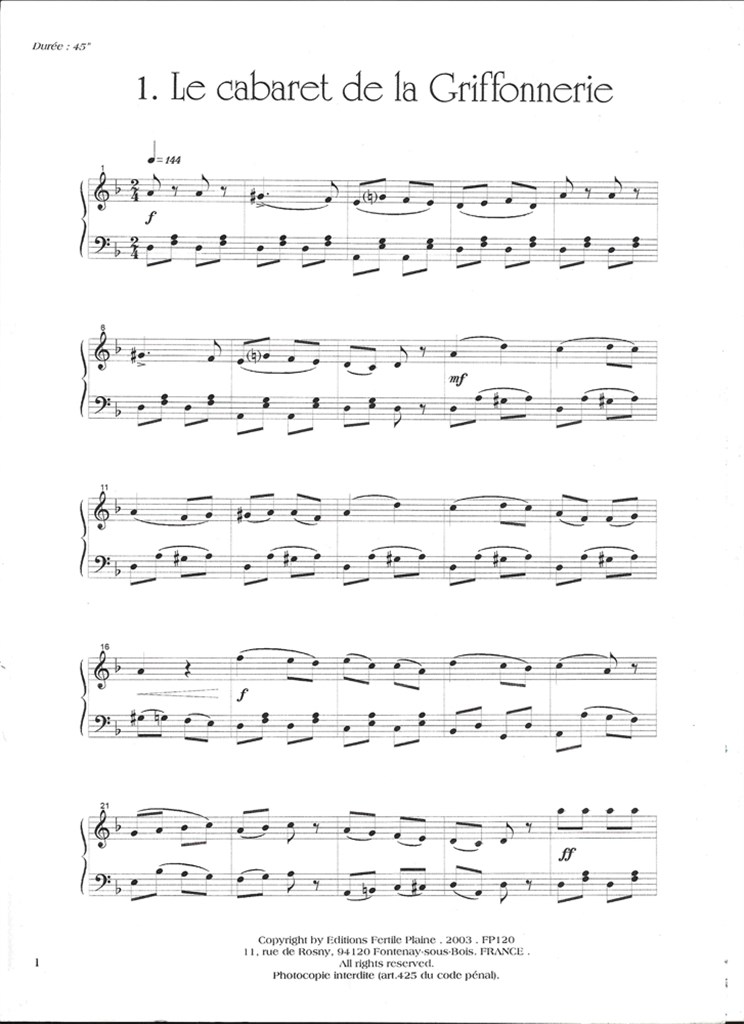 6 Études Transcendantes Pour Pianiste En Herbe