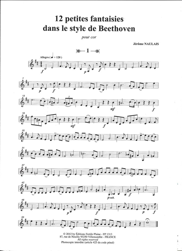 12 Petites Fantaisies Dans Le Style De Beethoven