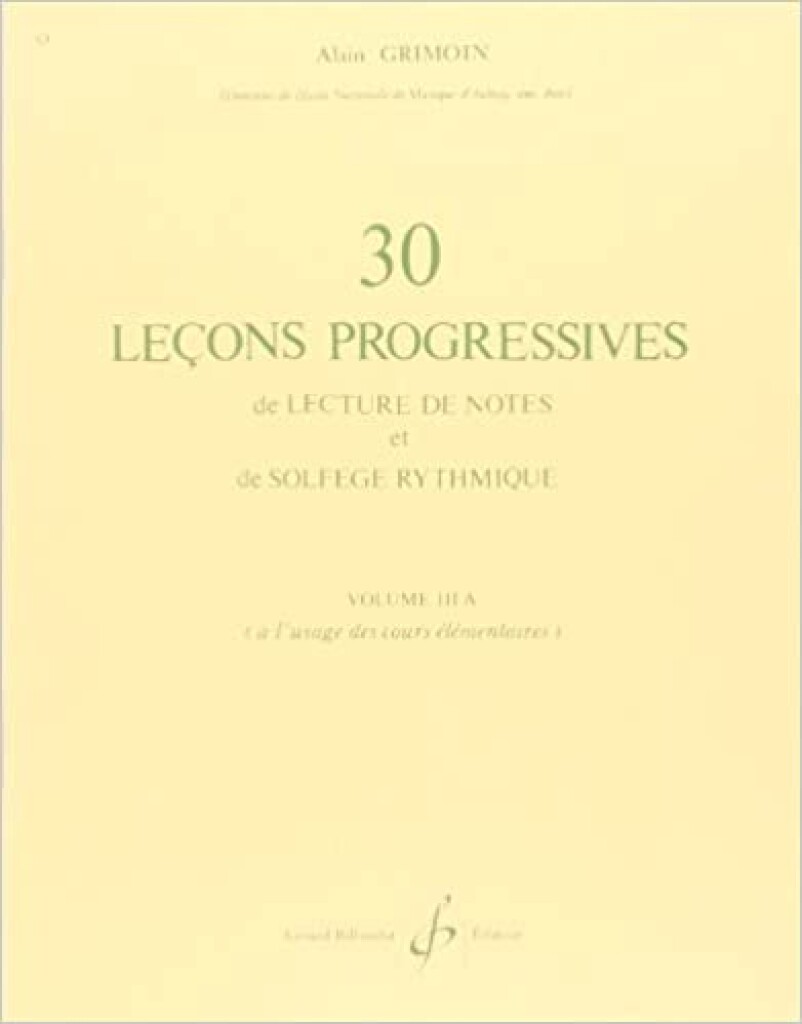 30 Lecons Progressives Vol. 3A