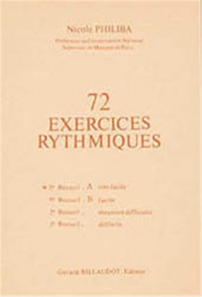 72 Exercices Rythmiques Volume 1A