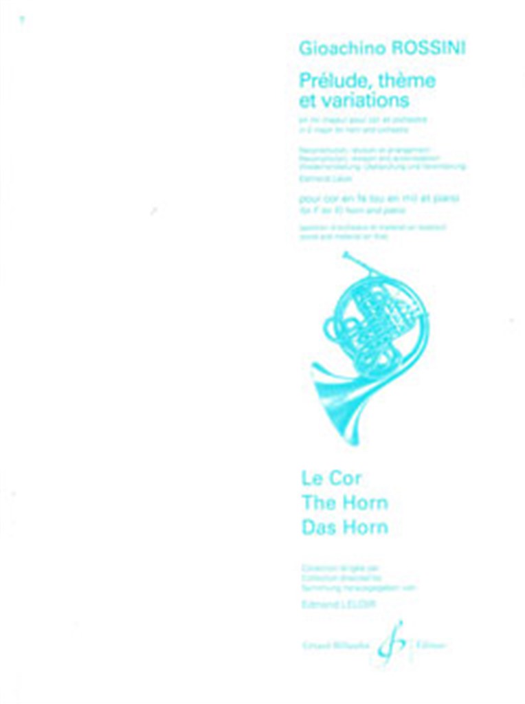 Prelude Theme Et Variations En Mi Majeur