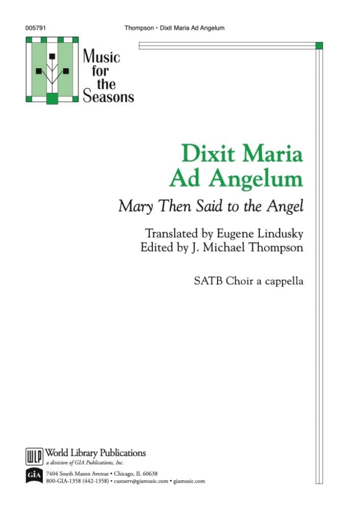 Dixit Maria ad Angelum