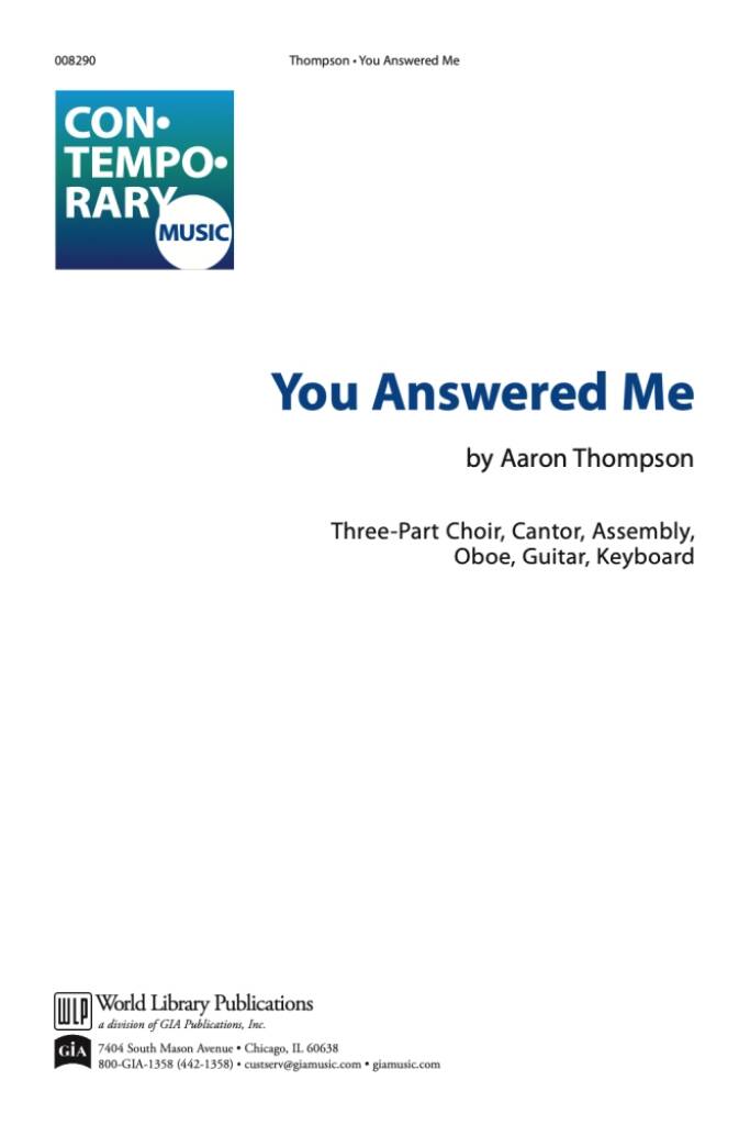 You Answered Me