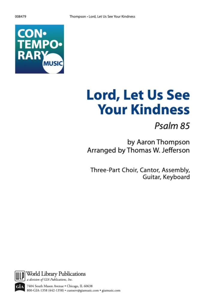 Lord, Let Us See Your Kindness