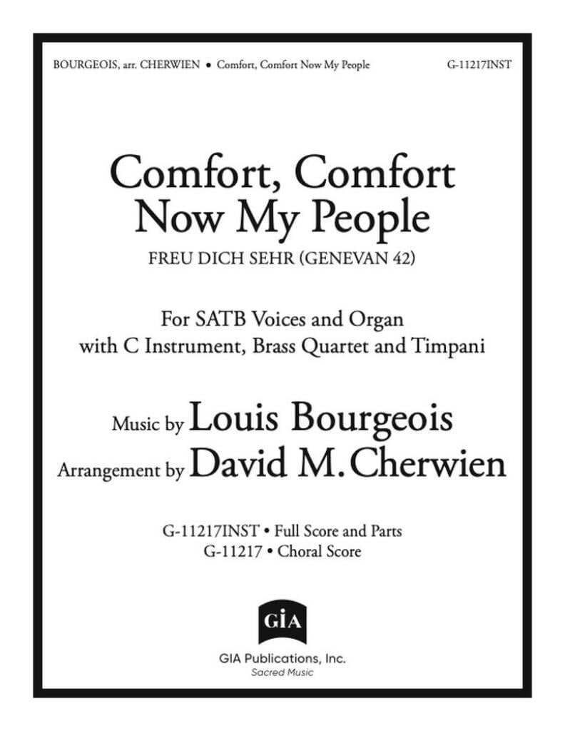 Comfort, Comfort Now My People-Full Score and Part