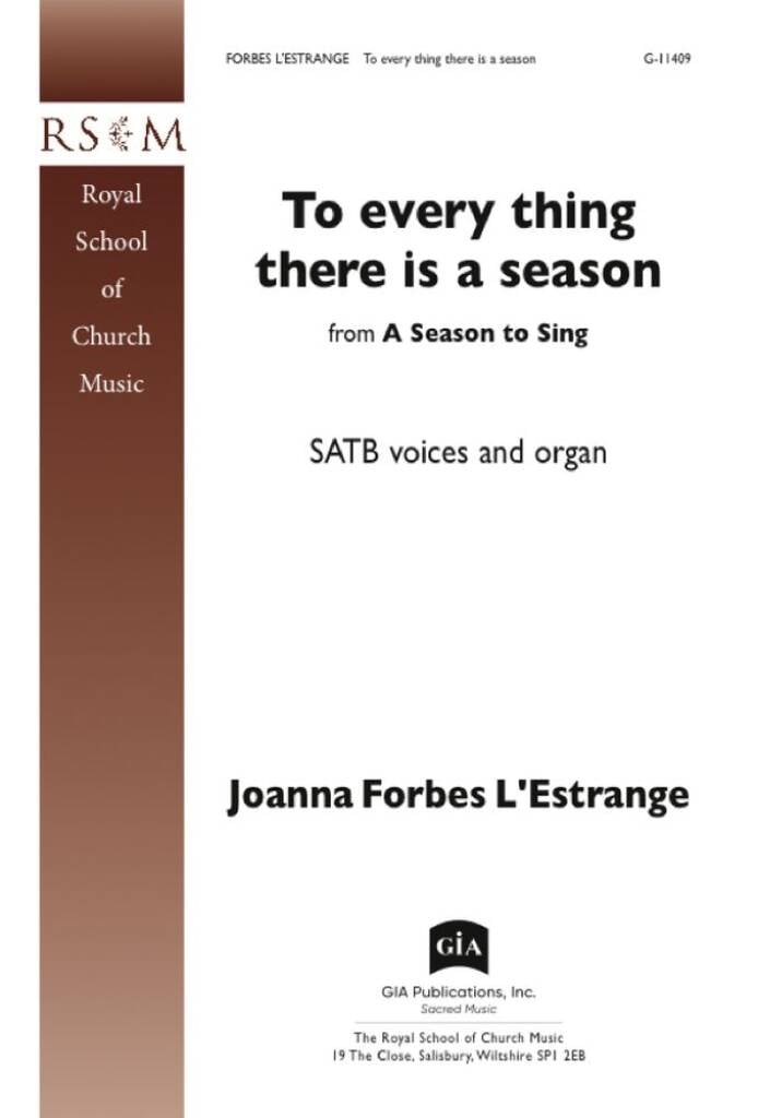 To Every Thing There Is a Season
