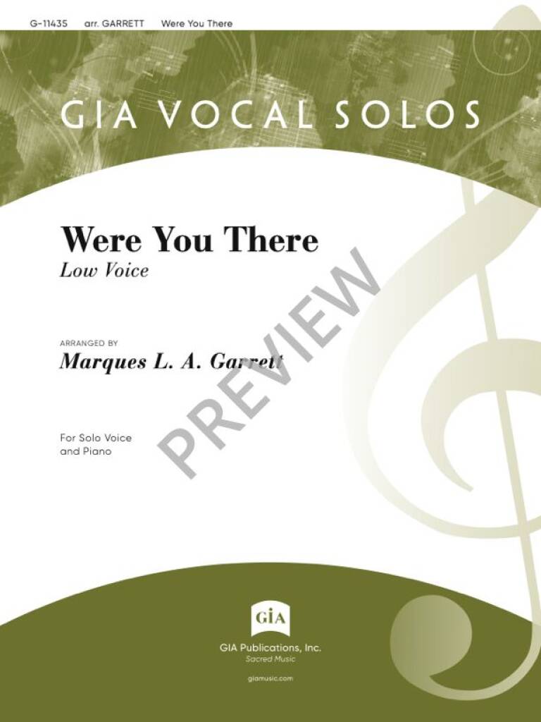 Were You There - Low Voice
