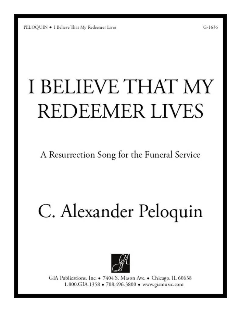 I Believe That My Redeemer Lives