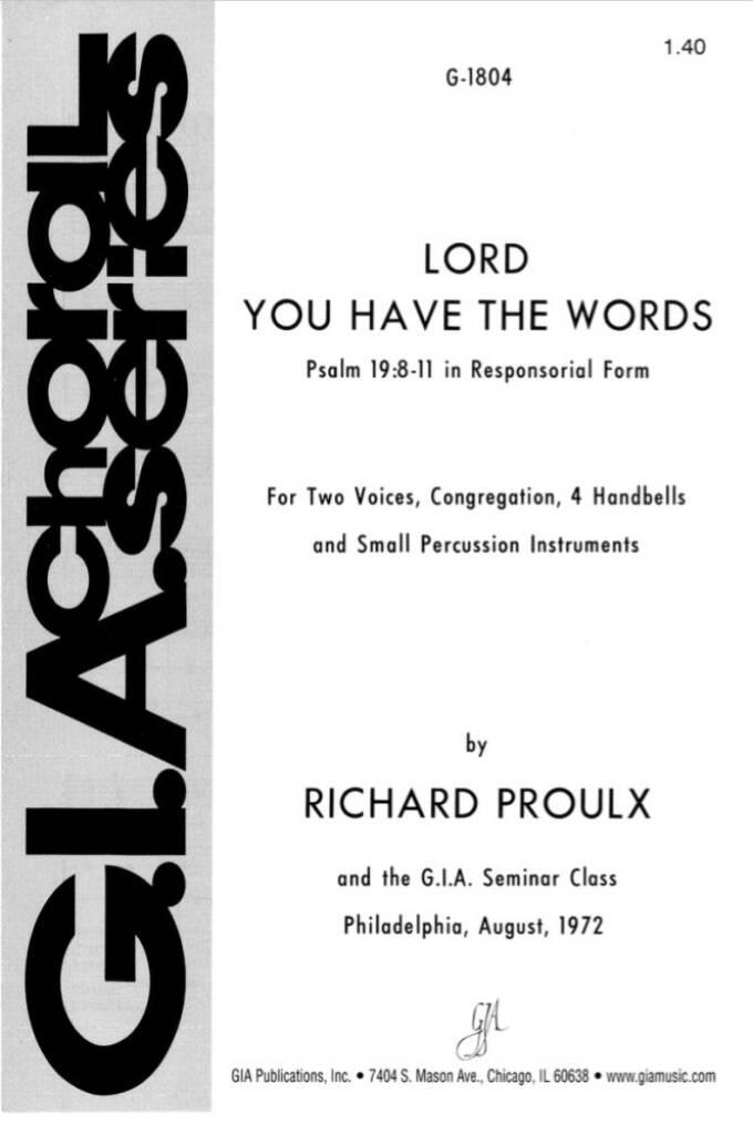 Lord, You Have the Words