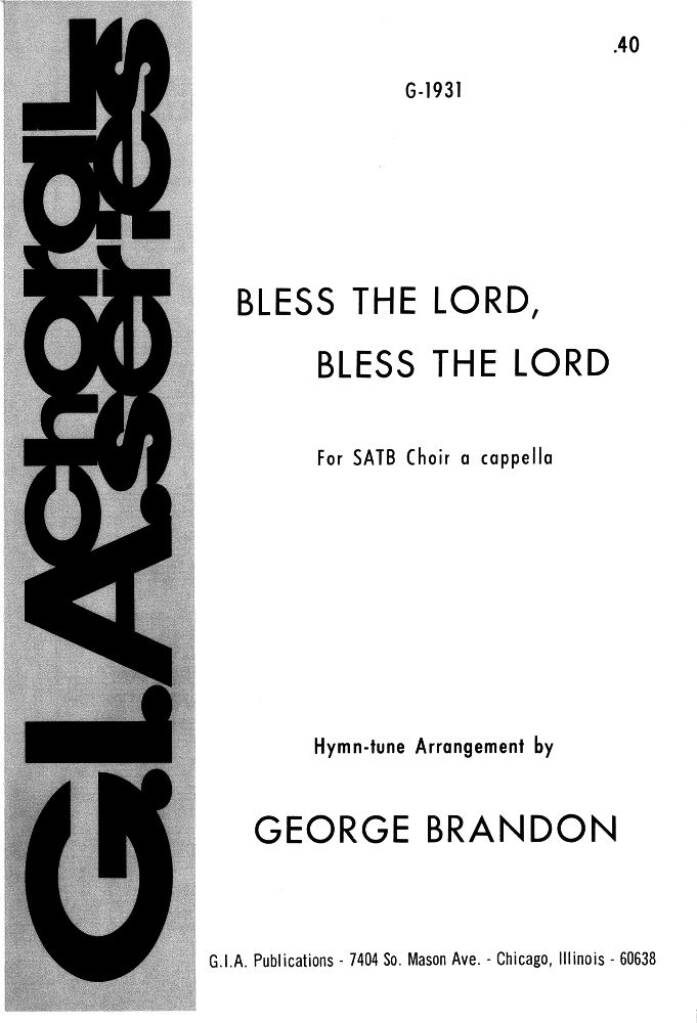 Bless the Lord, Bless the Lord
