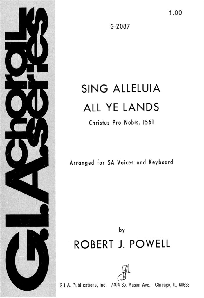 Sing Alleluia, All Ye Lands